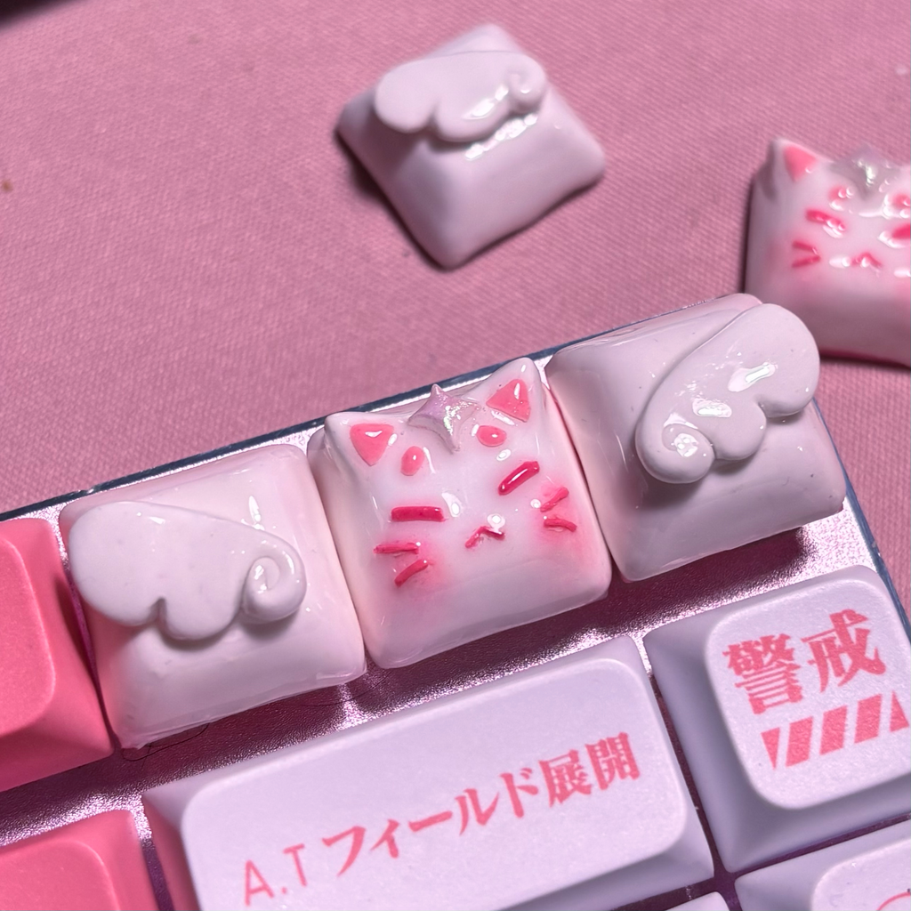 Angel Kitty keycap